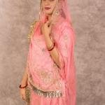 Gajri Pink Dabka Zardozi Work Poshak | Candlenight Pink Bamber Satin | Jaipurio Designer Collection